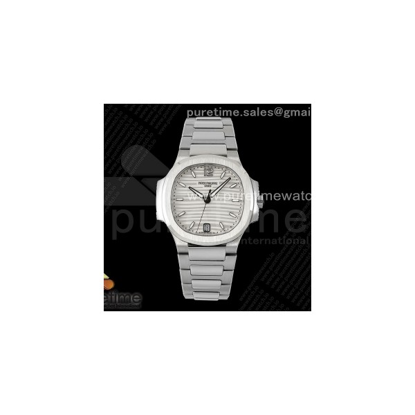 PPF 파텍필립 노틸러스 7118 레이디 화이트다이얼 스틸브레이슬릿 Nautilus 7118 Ladies SS PPF 1:1 Best Edition White Dial on SS Bracelet 324CS