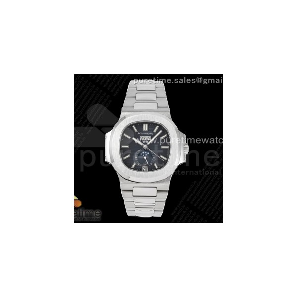 PPF 파텍필립 노틸러스 5726 블루다이얼 스틸브레이슬릿 Nautilus 5726 Full Function SS PPF 1:1 Best Edition Blue Dial on SS Bracelet A324