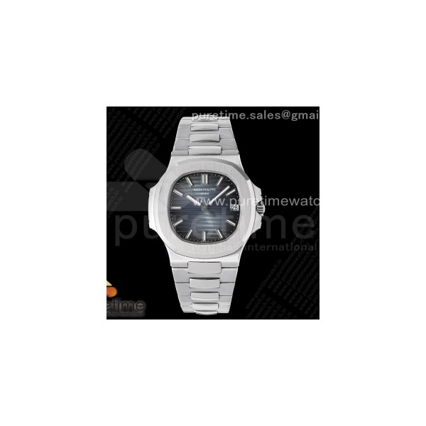 3KF V2 파텍필립 노틸러스 5711 그레이블루다이얼 스틸브레이슬릿 Nautilus 5711/1A 3KF 1:1 Best Edition Gray Blue Textured Dial on SS Bracelet A324 Super Clone V2