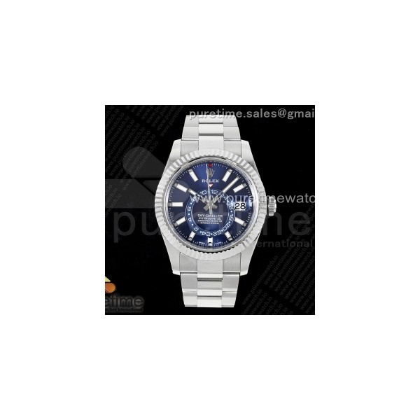 ZF 롤렉스 스카이드웰러 블루다이얼 스틸브레이슬릿 Sky-Dweller 326934 904L SS ZF 1:1 Best Edition Blue Dial on SS Bracelet A2824