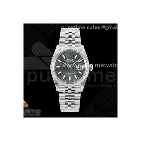 CLEANF 클린공장 롤렉스 데이저스트36 그린다이얼 쥬빌레브레이슬릿 DateJust 36 126234 Clean 1:1 Best Edition 904L Steel Green Stick Dial on Jubilee Bracelet VR3235