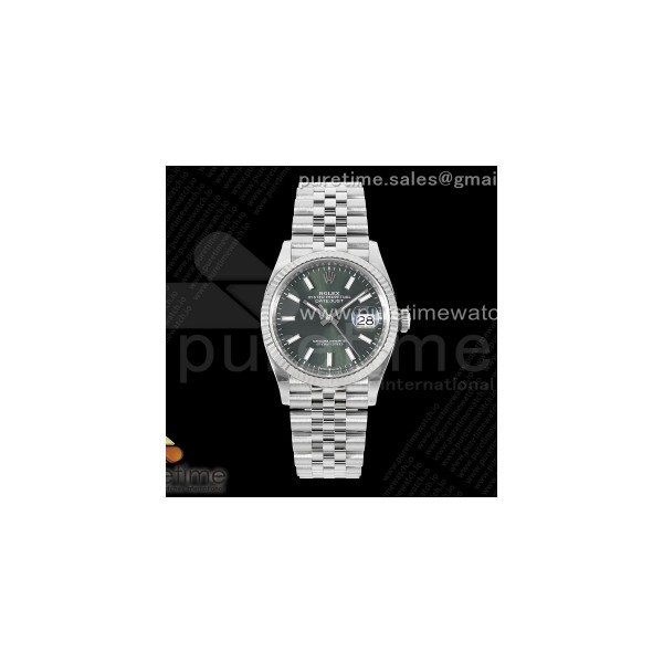 CLEANF 클린공장 롤렉스 데이저스트36 그린다이얼 쥬빌레브레이슬릿 DateJust 36 126234 Clean 1:1 Best Edition 904L Steel Green Stick Dial on Jubilee Bracelet VR3235