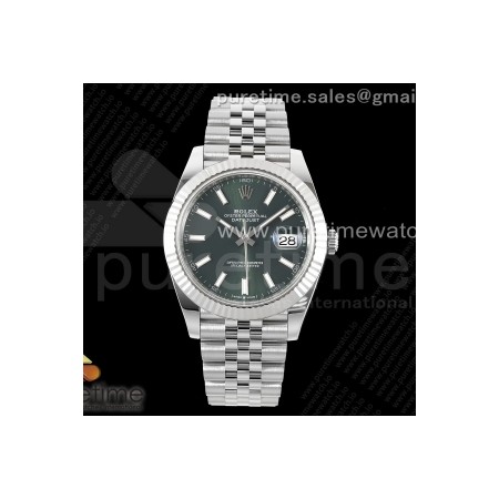 CLEANF 클린공장 롤렉스 데이저스트41 그린다이얼 쥬빌레브레이슬릿 DateJust 41 126334 Clean 1:1 Best Edition 904L Steel Green Dial on Jubilee Bracelet VR3235