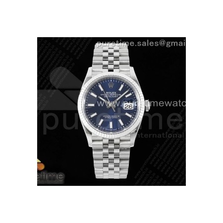 VSF 롤렉스 데이저스트36 블루다이얼 쥬빌레브레이슬릿 데젓36 DateJust 36 SS 116234 VSF 1:1 Best Edition 904L Steel Blue Stick Dial on Jubilee Bracelet VS3235