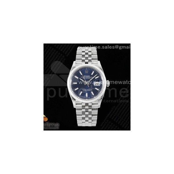 VSF 롤렉스 데이저스트36 블루다이얼 쥬빌레브레이슬릿 데젓36 DateJust 36 SS 116234 VSF 1:1 Best Edition 904L Steel Blue Stick Dial on Jubilee Bracelet VS3235